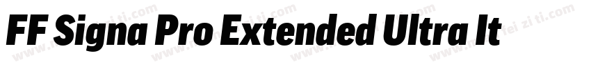 FF Signa Pro Extended Ultra Italic字体转换